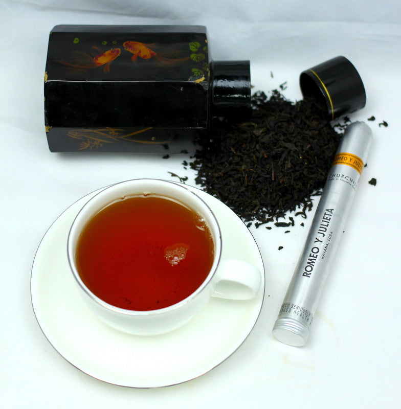 Lapsang Souchong Roasted Tea Gently Stirred