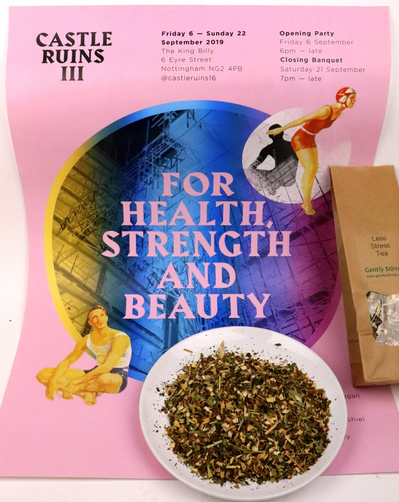 Less Stress Tea Herbal Natural Anti Stress Loose Leaf Gently Stirred