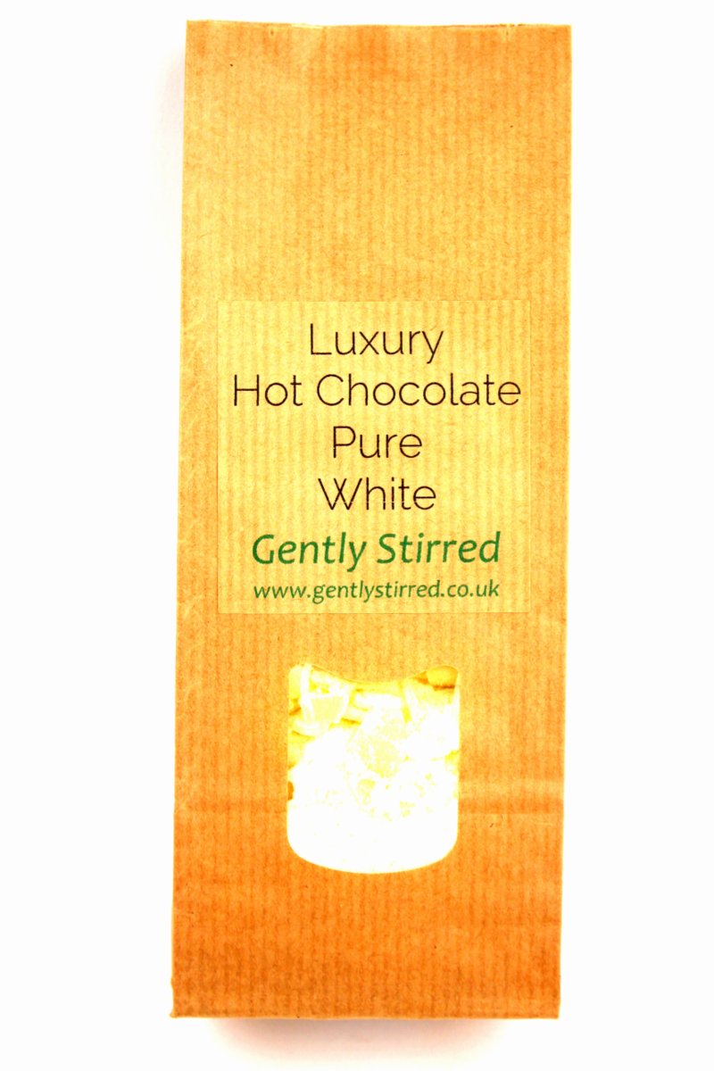 Luxury Hot Chocolate Powder Pure White Gently Stirred