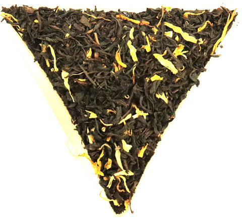 Mango Flavoured Tea Chinese Loose Leaf Fruit Flavoured Black Tea With Flowers