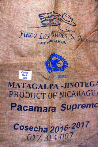 Nicaraguan Hessian Coffee Sack 029 Previously Held Green Beans Many Uses 029
