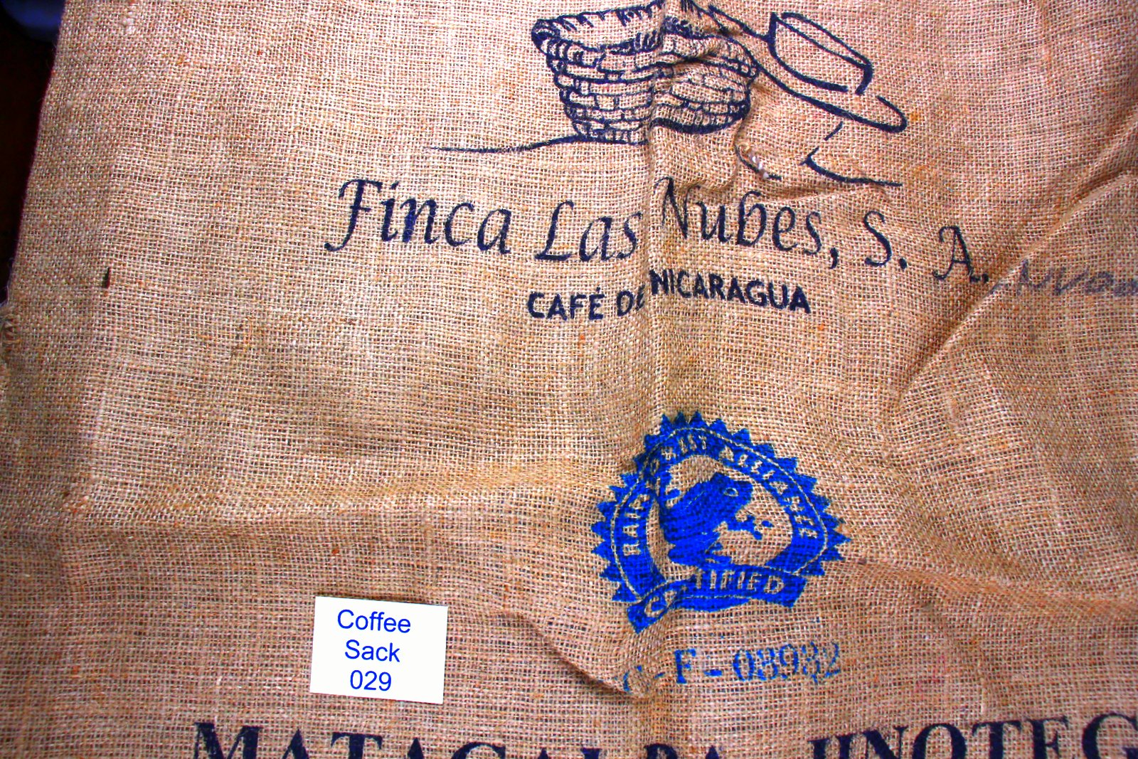 Nicaraguan Hessian Coffee Sack 029 Previously Held Green Beans Many Uses 029