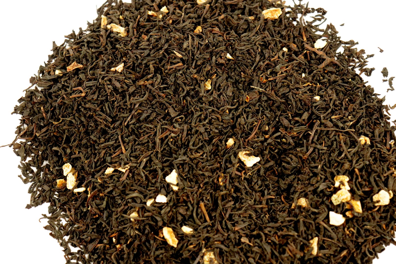 Lime Flavour Black Loose Leaf Tea With Dried Peel Chinese Quality Unusual