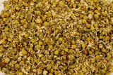 Organic Chamomile Flower Herbal Tea Gently Stirred