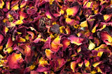 Red Rose Petal Tea Or Tisane - High In Antioxidants Vitamin C - Healthy Skin And Hair - Lovely Smell And Taste - Gently Stirred