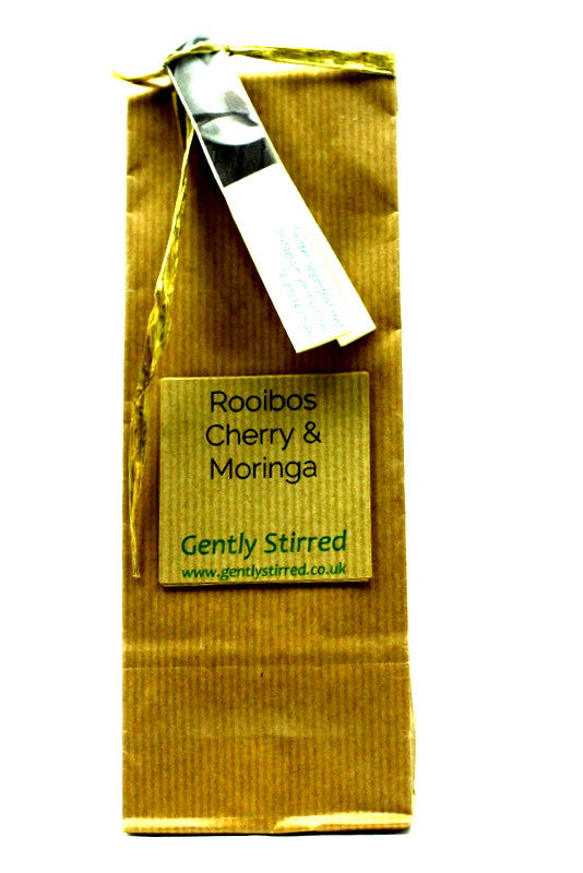 Rooibos Cherry And Moringa Leaf No Caffeine Gently Stirred