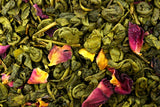 Gunpowder Tea - Rose Petal Flavour Green Tea - Very Healthy - A Lovely Fragrance - Gently Stirred