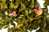 Gunpowder Tea - Rose Petal Flavour Green Tea - Very Healthy - A Lovely Fragrance - Gently Stirred