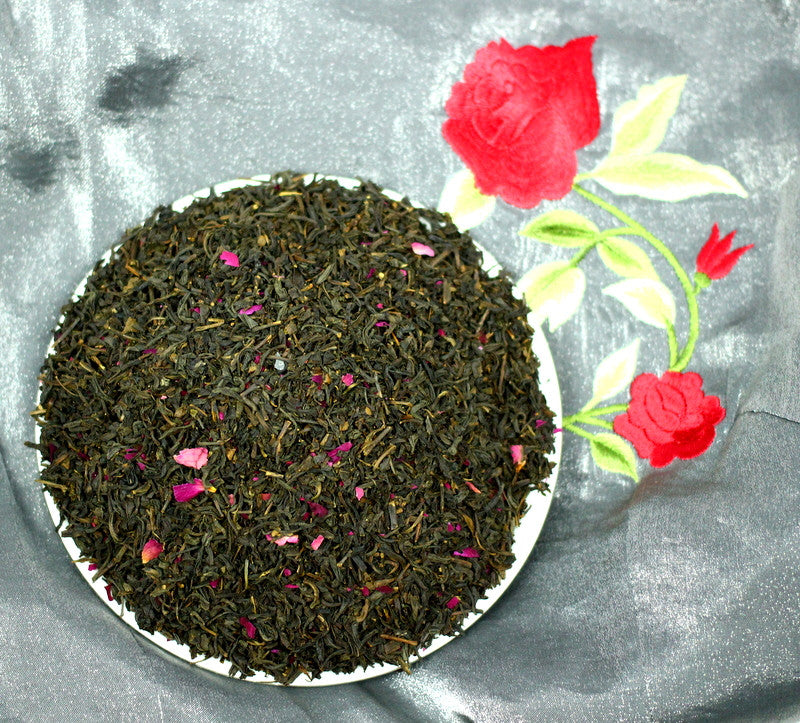 Rose Pouchong - Black Loose Leaf Tea -Traditional Chinese Rose Flavoured - Rose Congou - Gently Stirred