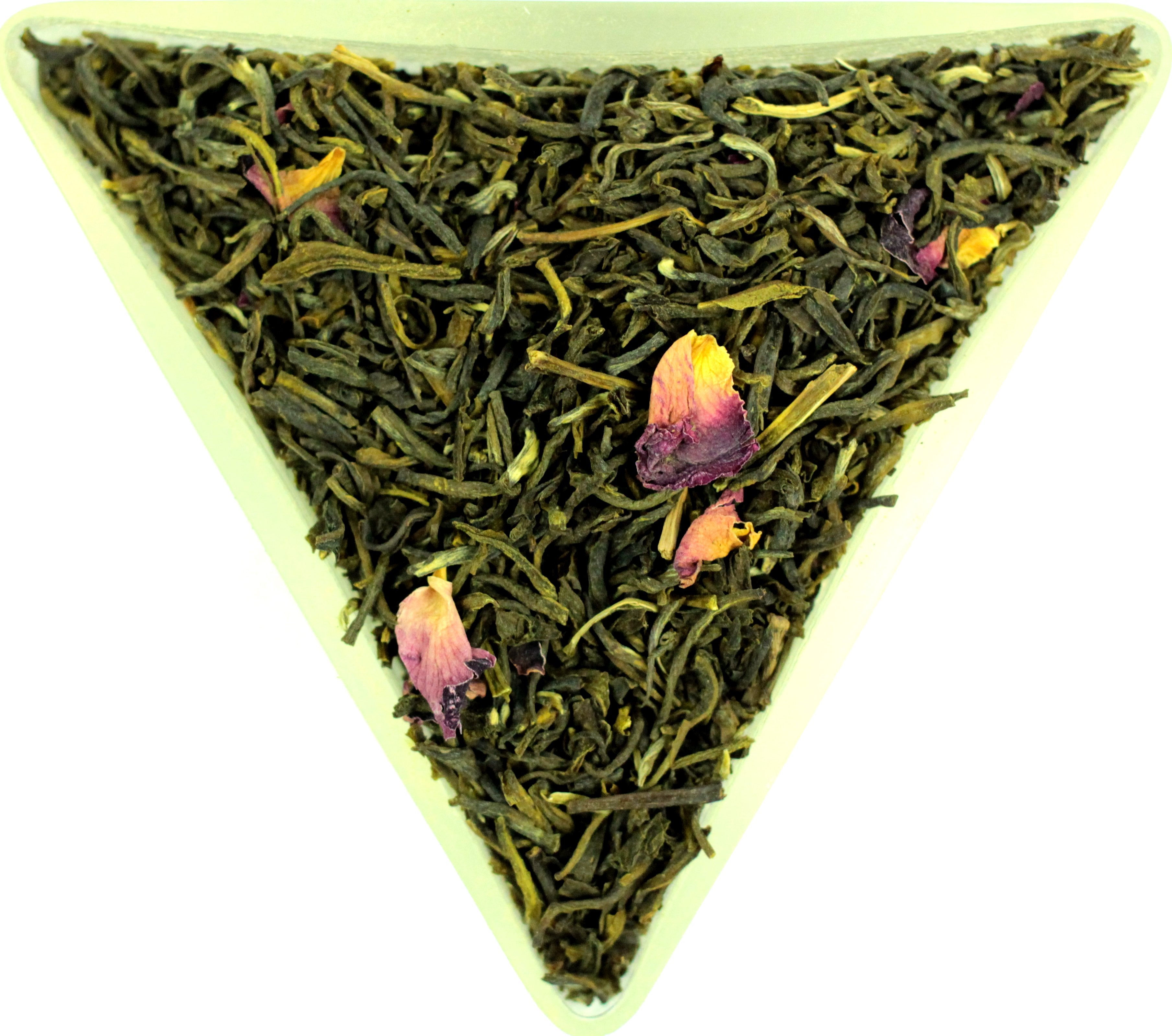 Rose Pouchong Congou Green Loose Leaf Tea Gently Stirred