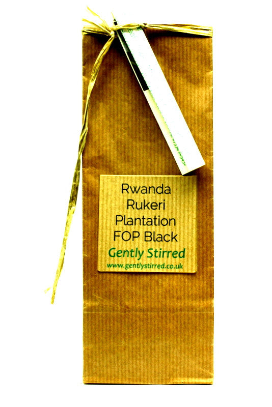 Rwanda - Rukeri Plantation - Flowery Orange Pekoe - Organic - Fair Trade - Unusual And Different Loose Leaf Black Tea - Gently Stirred