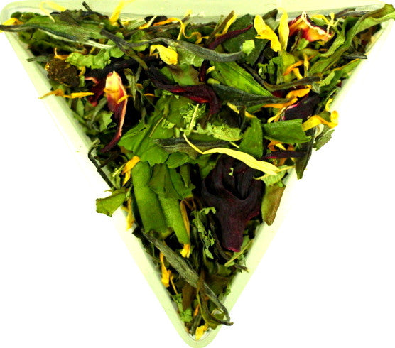 Saint Clement's Green Tea White Tea Organic Loose Leaf Earl Grey Gently Stirred