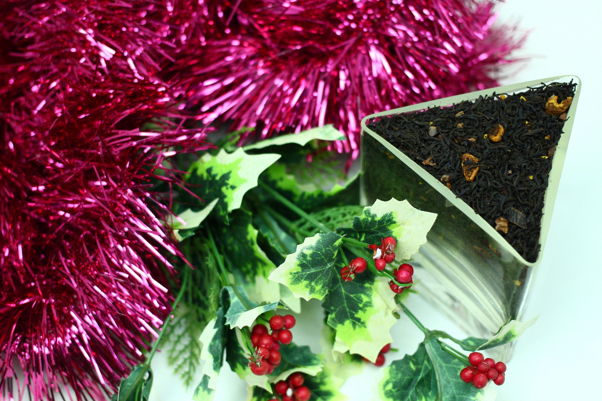 Christmas Tea Flavoured Ceylon Loose Leaf Orange Pekoe Gently Stirred