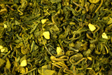Sencha Ginger Loose Leaf Green Tea Gently Stirred