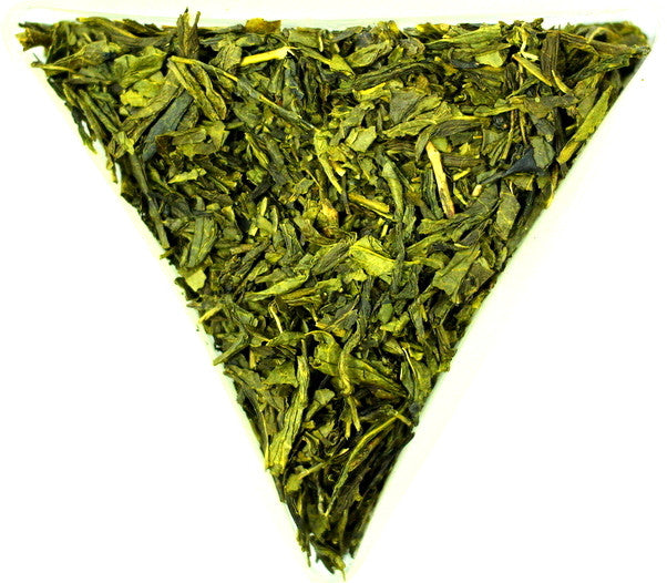 Sencha Japanese Wild Cherry Loose Leaf Tea Gently Stirred