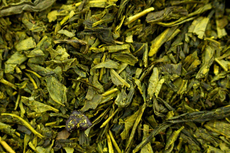 Sencha Japanese Wild Cherry Tea Gently Stirred
