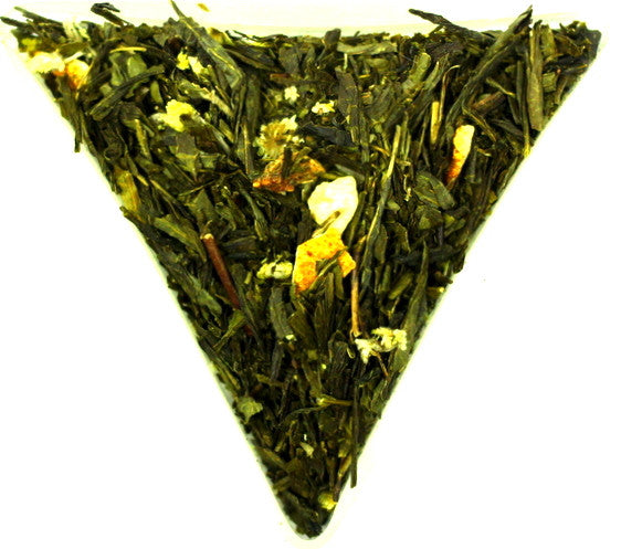 Sencha Spring Melody Loose Leaf Green Tea Gently Stirred