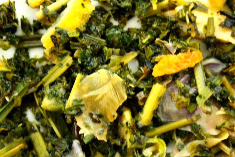 Stinging Nettle Peppermint & Lemongrass Tea Gently Stirred