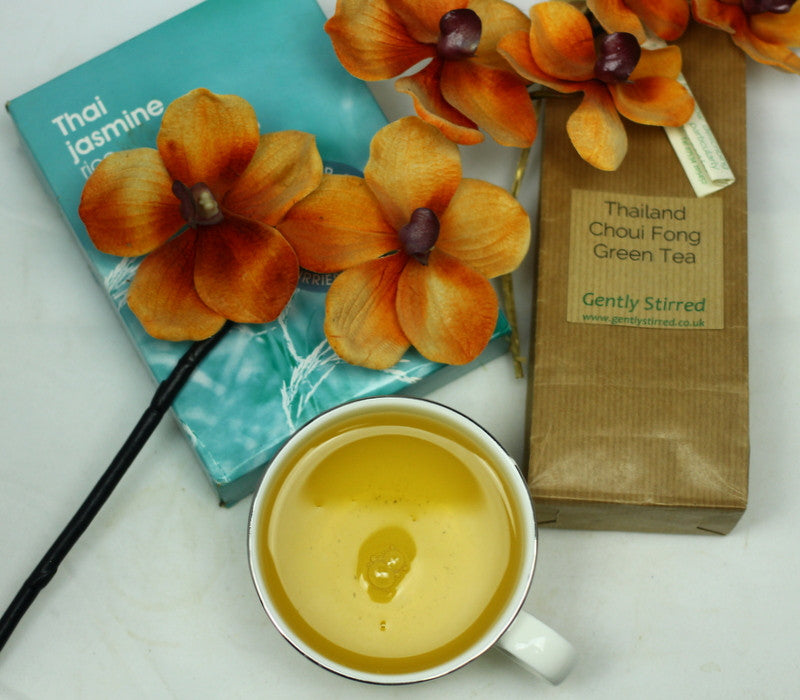 Thailand Choui Fong Green Tea Gently Stirred