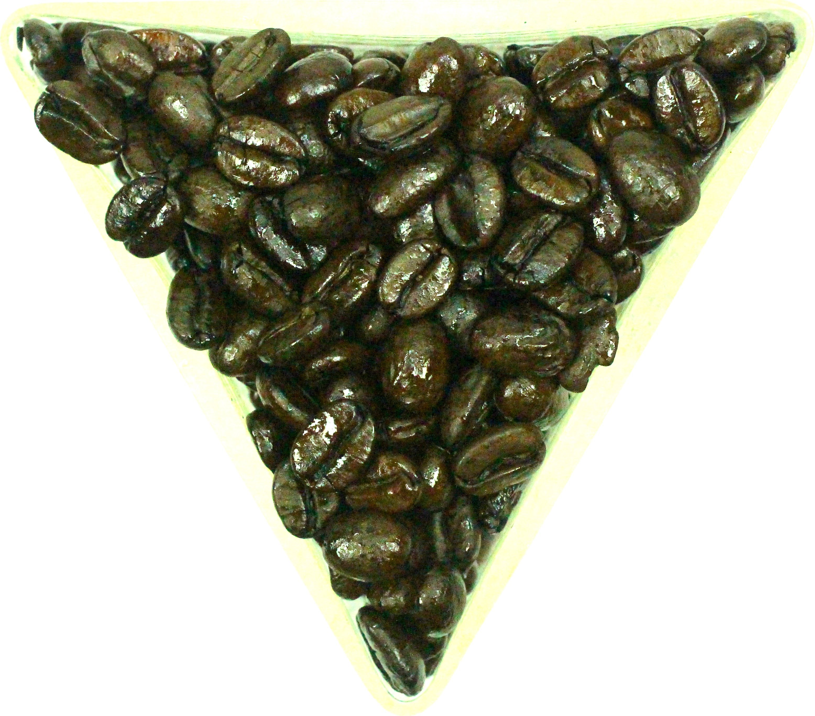 Uganda Drugar AA Natural Process Dark Roast Coffee Beans Gently Stirred