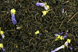 Violet Flower Scented Tea Gently Stirred
