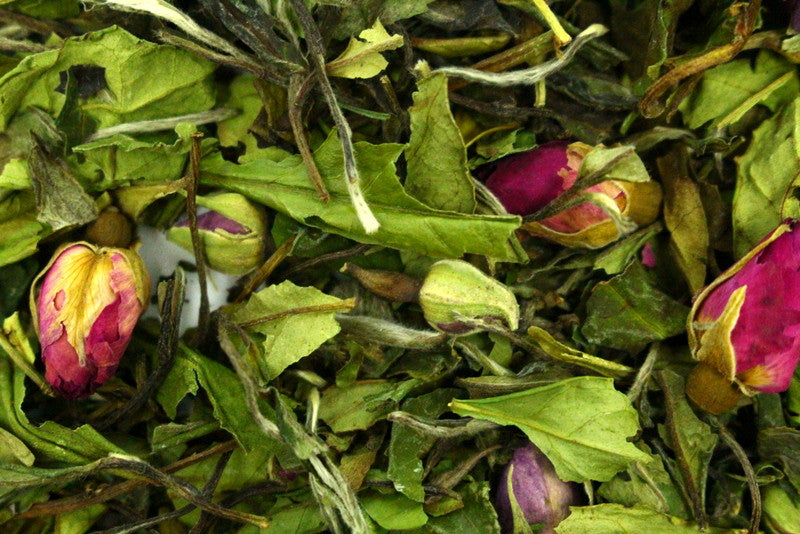 White Peony Pink Rose White Tea Gently Stirred