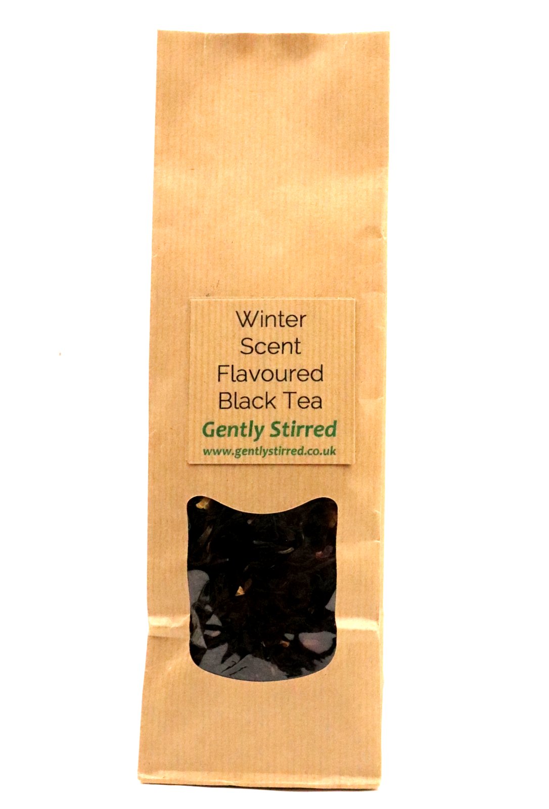 Winter Scent Flavoured Black Loose Leaf Tea Marzipan Gently Stirred