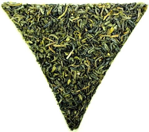 Young Hyson loose Leaf Green Tea Gently Stirred