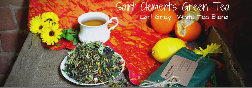 Saint Clements tea and loose leaves